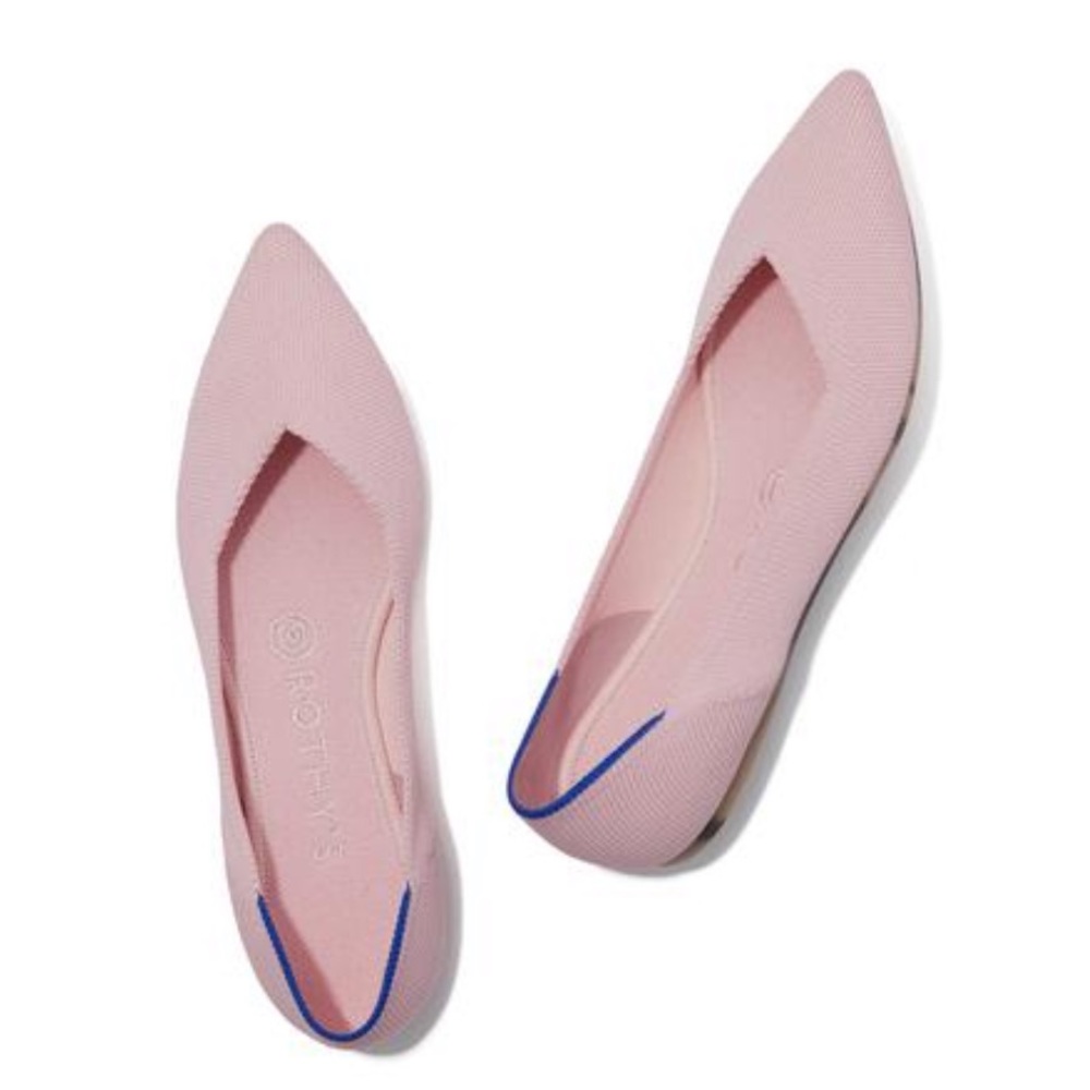 Rothy’s Point in Blush, Size 5
